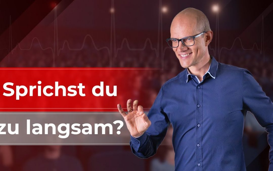 Sprichst du zu langsam? So bringst du mehr Dynamik in deine Stimme!